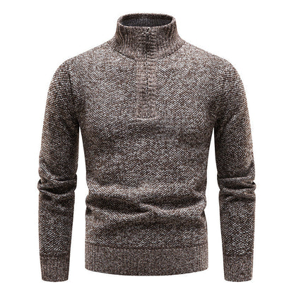 Herren Pullover Stehkragen Hochwertig Baumwolle Modern