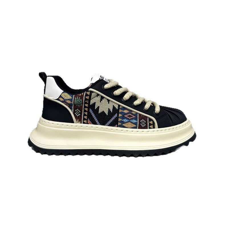 Damen Sneaker Ethnische Muster Komfort Laufsohle Trendy