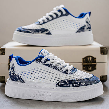 Damen Sneaker Plateau atmungsaktiv Komfort Schuhe