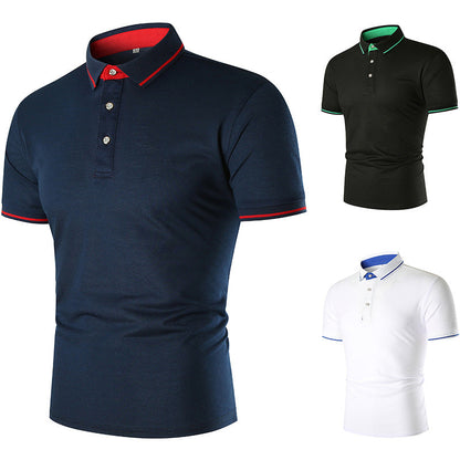 Herren Poloshirt atmungsaktiv Kontrastkragen Modern - BerlinGlamour