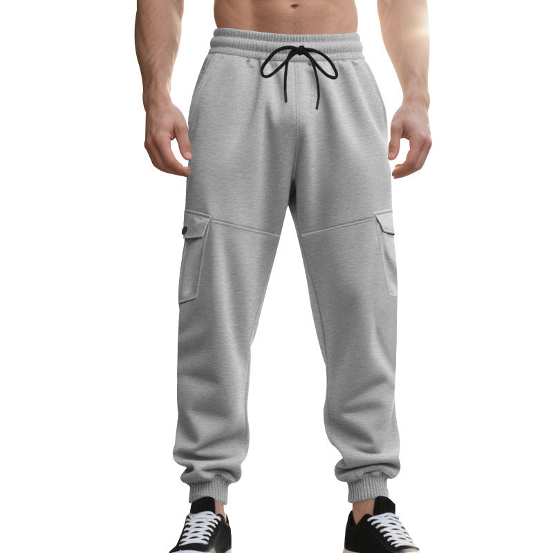 Herren Trainingshose Bequem Elastisch Mit Seitentaschen