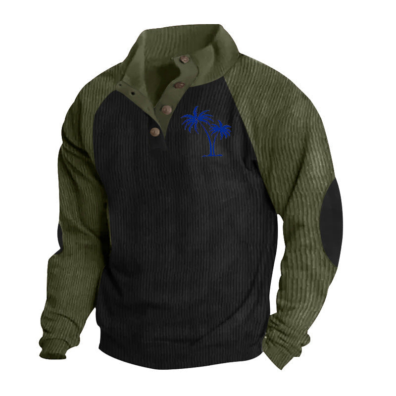 Herren Pullover Lässig Stehkragen Modern