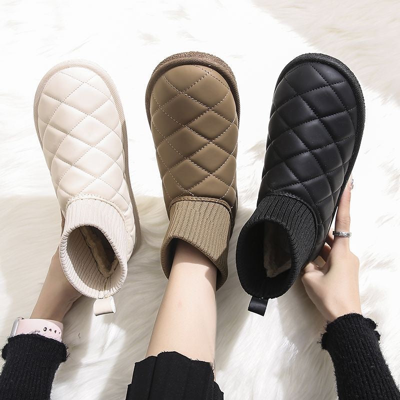 Damen Schneestiefel Warm mit Rutschfester Sohle Winterstiefel - BerlinGlamour