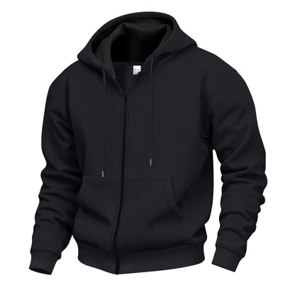 Herren Kapuzenpullover Elastisch Reißverschluss Modern