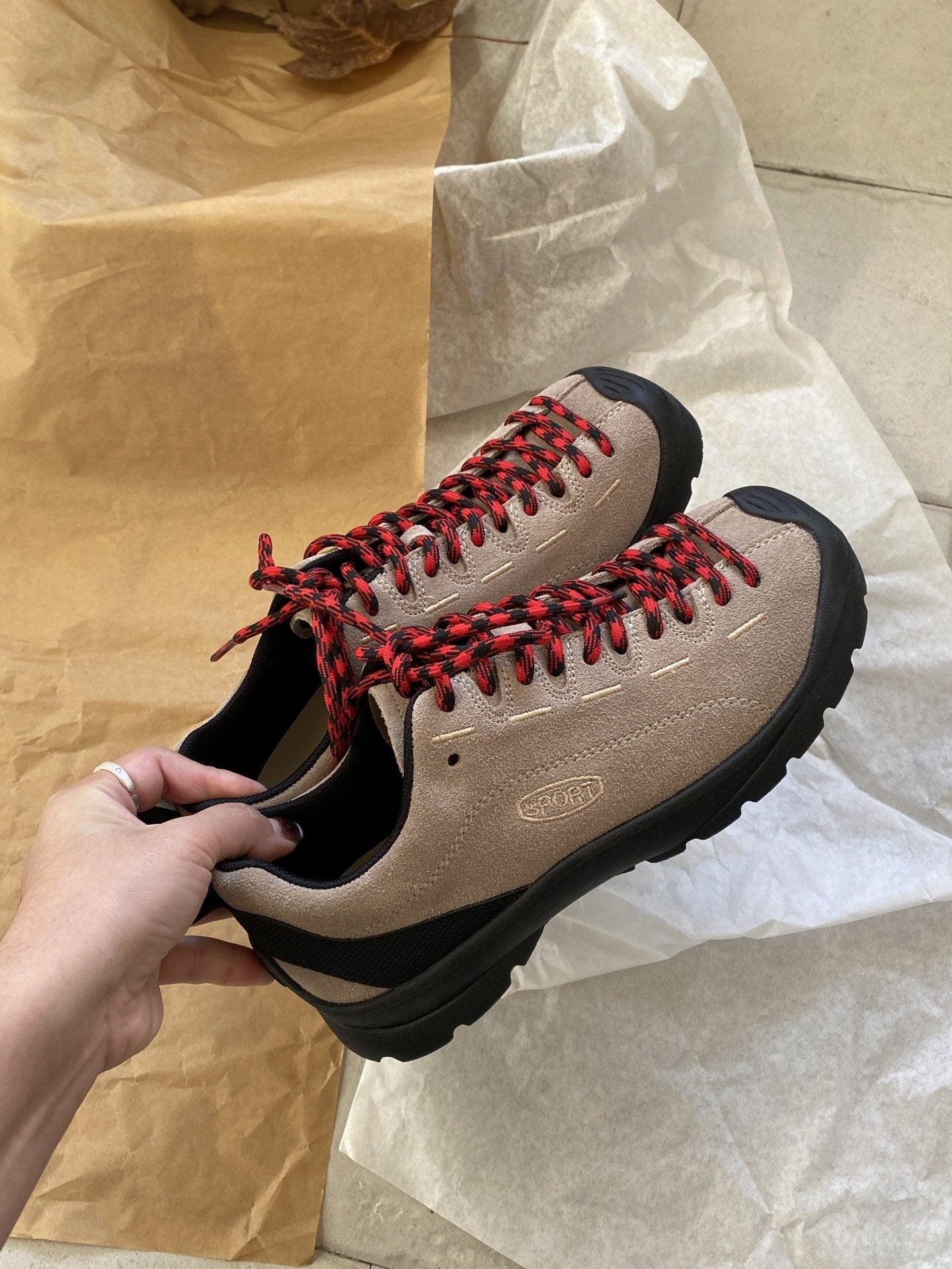 Wanderschuhe Damen Sportlich Griffig Atmungsaktiv