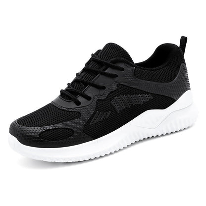 Damen Trainingsschuhe Leicht Atmungsaktiv Laufschuhe Schwarz