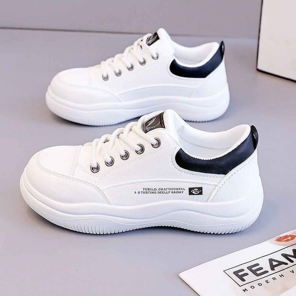 Damen Sneaker Sportlich Premium Leder Bequem