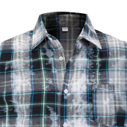 Herren Flanellhemd Langarm Karomuster Modern - BerlinGlamour