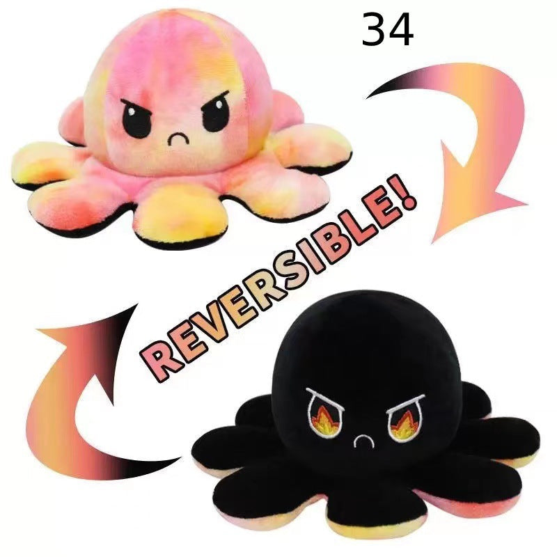 Reversibler Plüsch Octopus Kuscheltier Einzigartig