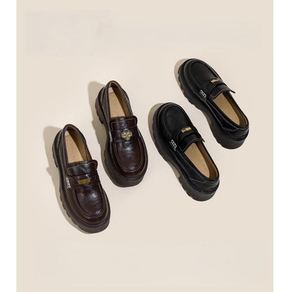 Damen Mokassins Elegant Schnalle Schuhe Damen Mode