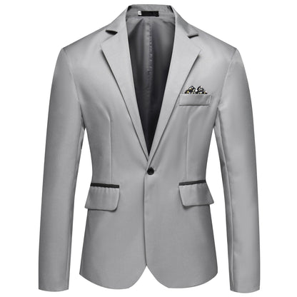 Herren Anzugjacke Modern Elegant Satiniert