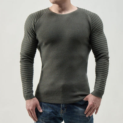 Herren T-Shirt Langarm Slim Fit Modern