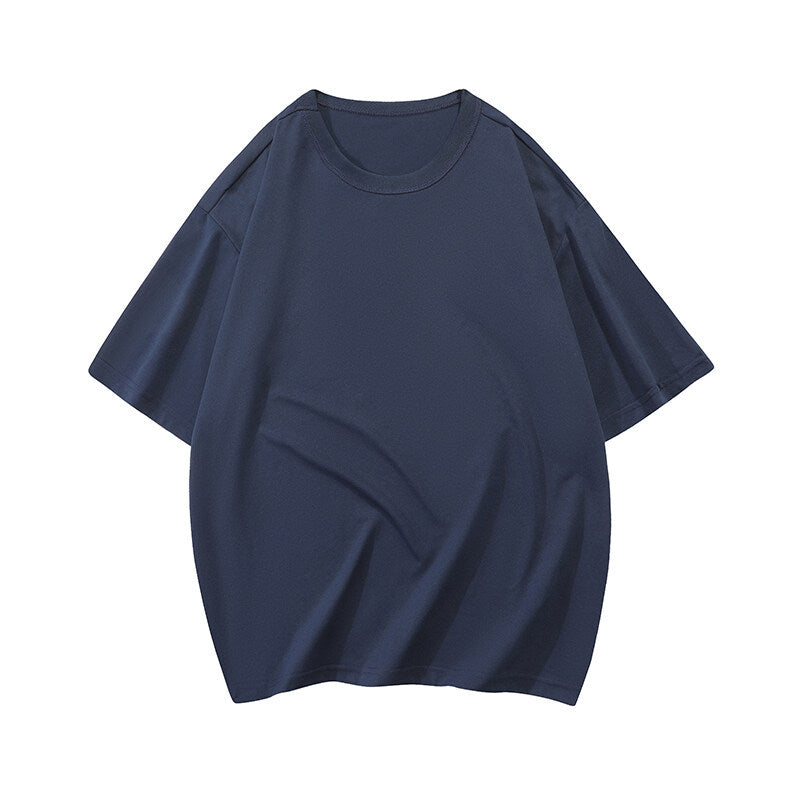 Damen T-Shirt Oversized Lässig Baumwolle