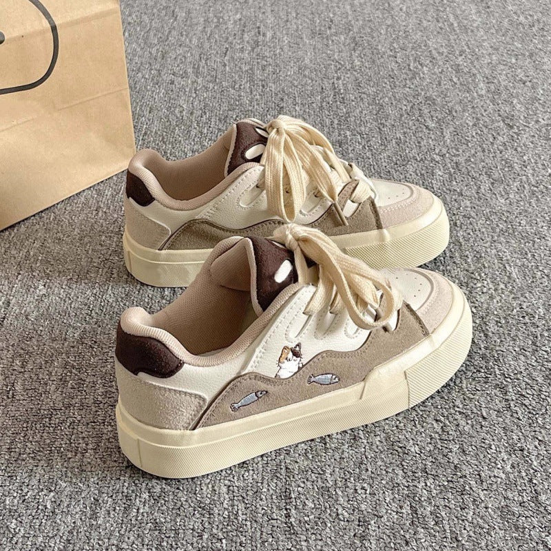 Damen Sneaker Tiermuster Bequem Modisch
