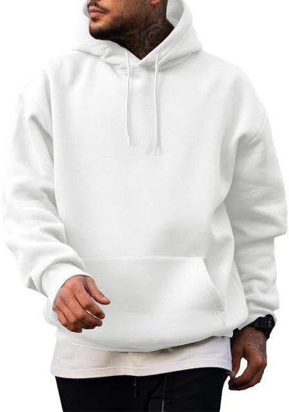 Herren Hoodie Kapuzenpullover mit Kängurutasche Groß