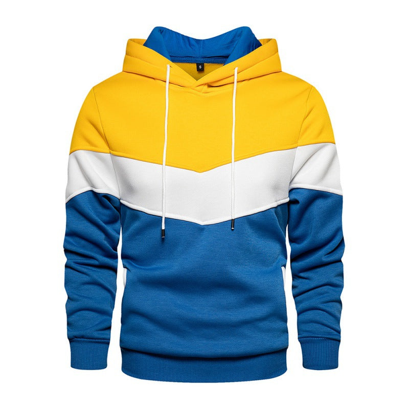 Herren Kapuzenpullover Weich Kontrastfarben Sportlich