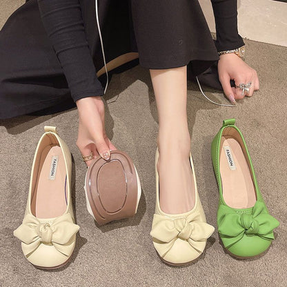 Ballerina Schuhe Damen Elegante Schleife