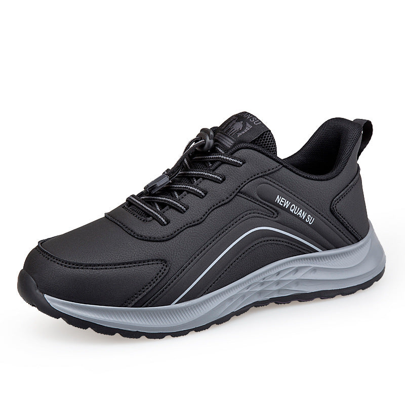 Damen Sneaker Sportlich mit Schnellschnürsystem Schwarz