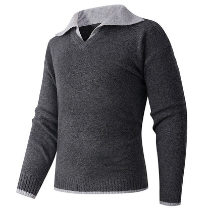 Herren V-Pullover Eleganter Style Hochwertig