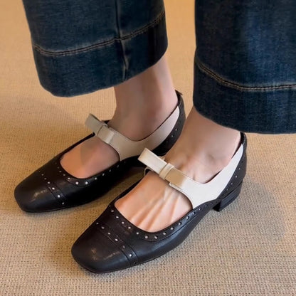 Damen Ballerinas Schuhe Elegant mit Verzierungen