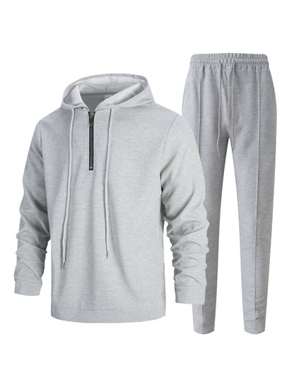 Herren Sportset Hoodie und Jogginghose Atmungsaktiv Modern