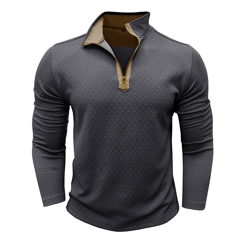Herren Pullover Modern mit Halbzipper