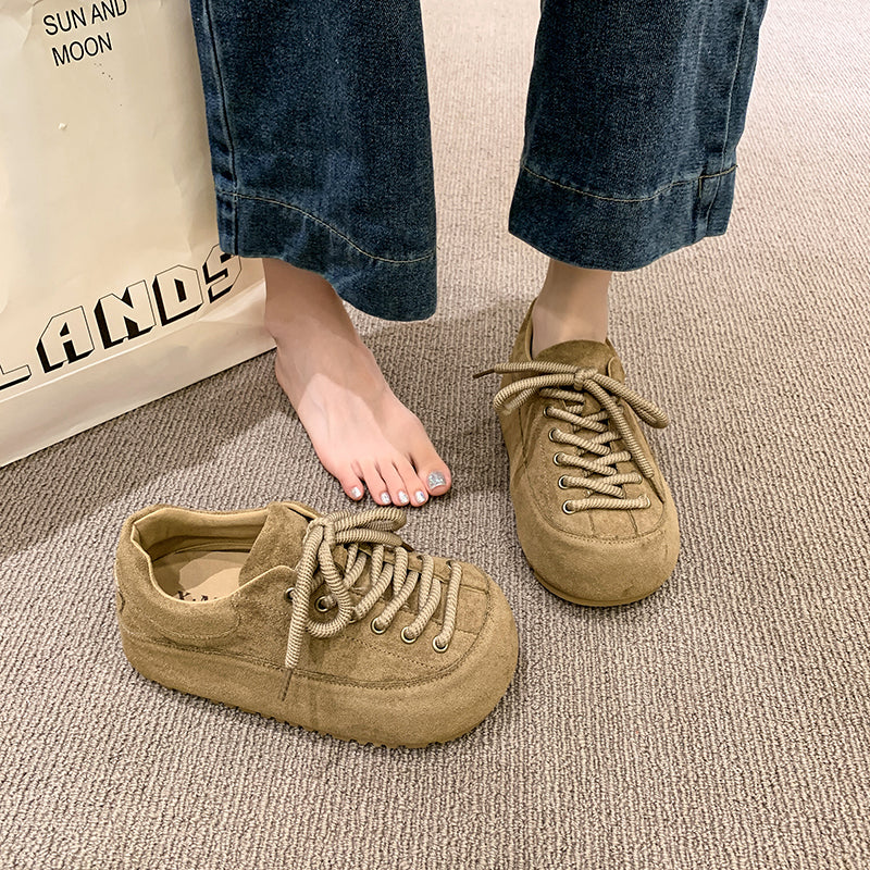 Weiche Damen Sneaker Wildleder KomfortSchuhe Heidi Stil