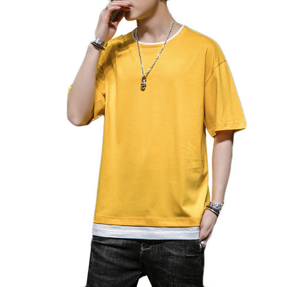 Großes Oversized Herren T-Shirt mit Kontrast