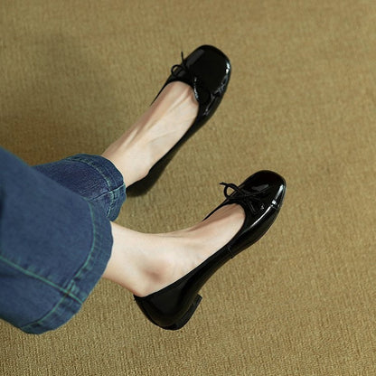Damen Ballerinas Schleifen Detail Widerstandsfähig Elegant
