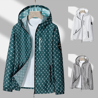 Herren Windjacke Atmungsaktiv Reflektierend Sportlich