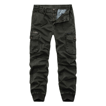 Herren Cargohose Bequem Elastisch Viel Taschen