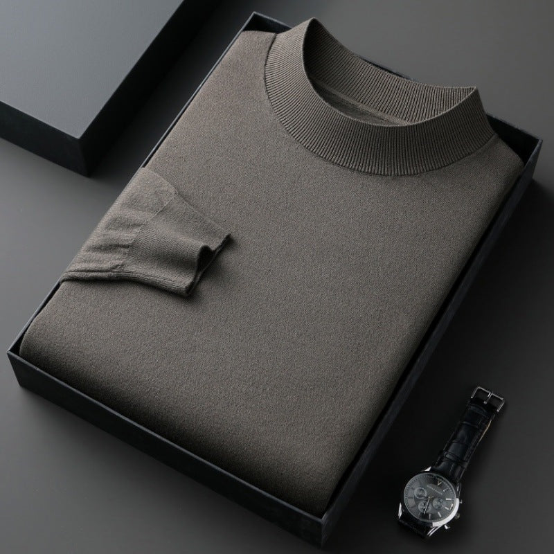 Eleganter Herren Pullover aus Baumwolle Fein Gestrickt