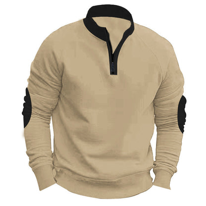 Herren Stehkragen Pullover Sportlich Modern