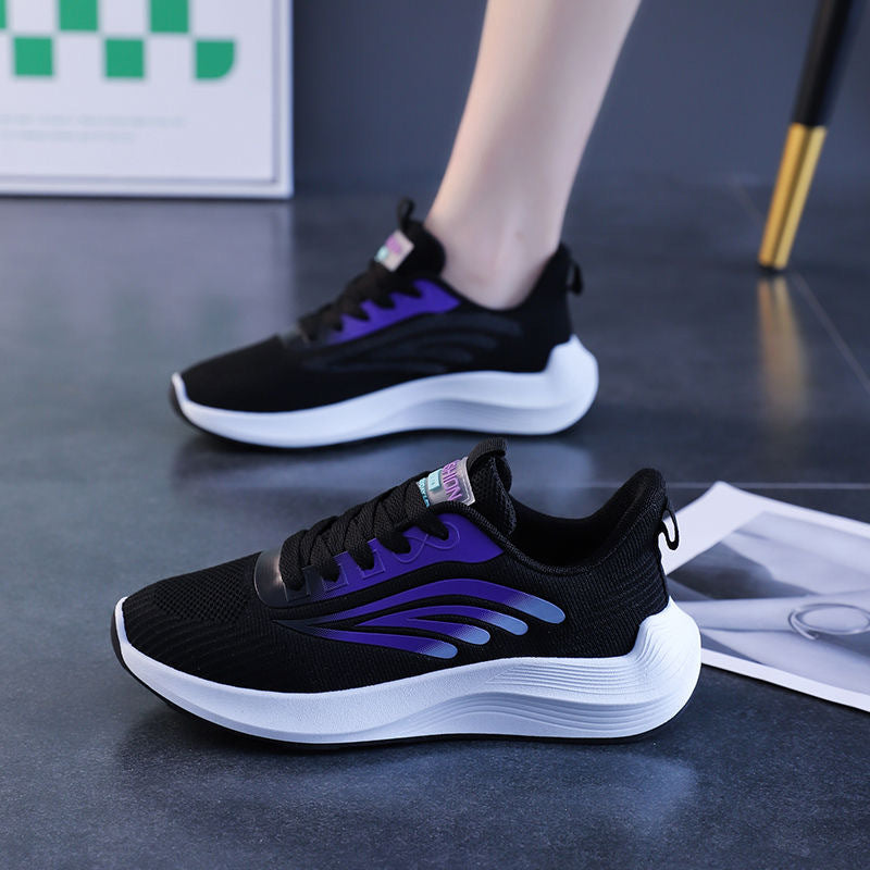 Damen Sneaker Laufschuhe Leicht Atmungsaktiv Rutschfest