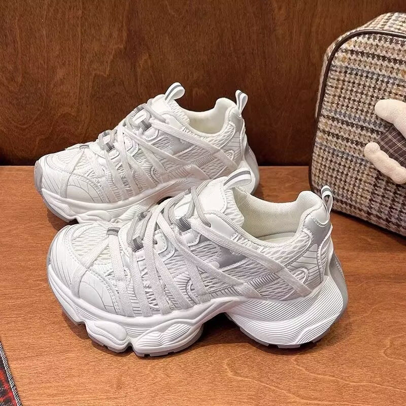Damen Sneaker Sportlich Leicht Flexibel Laufschuhe