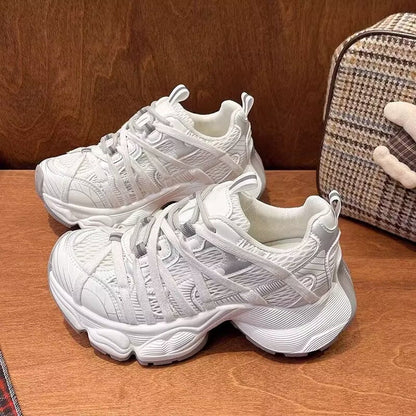 Damen Sneaker Sportlich Leicht Flexibel Laufschuhe