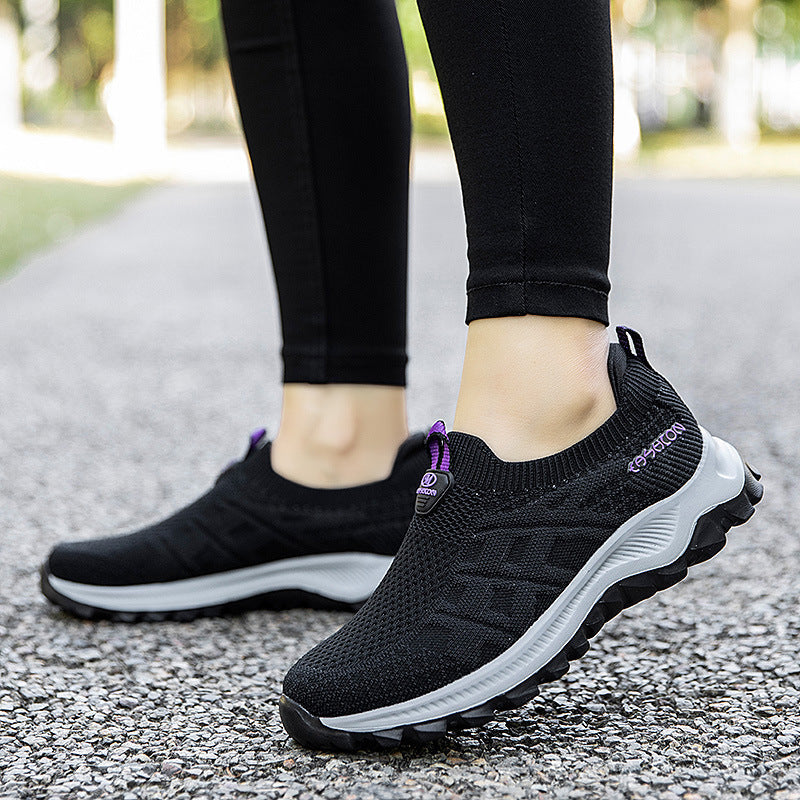 Damen Laufschuhe Komfortabel Atmungsaktiv Slip-On Sneaker - BerlinGlamour