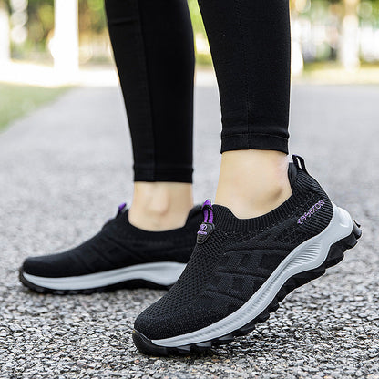 Damen Laufschuhe Komfortabel Atmungsaktiv Slip-On Sneaker - BerlinGlamour