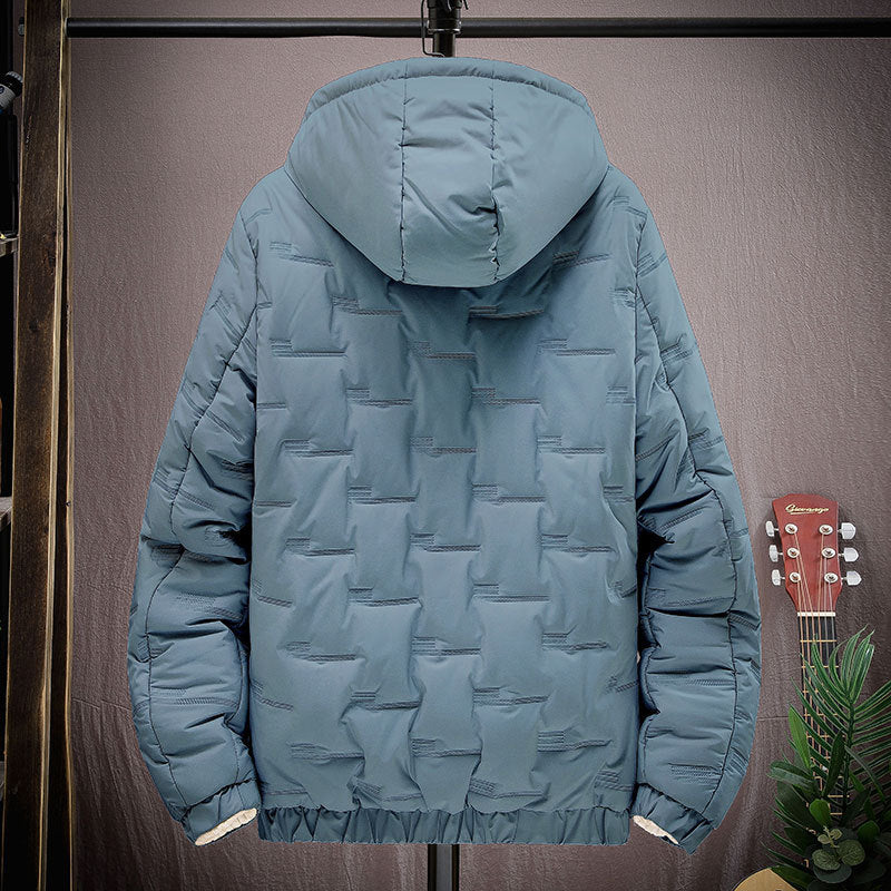 Herren Steppjacke Isoliert Verstellbare Kapuze Warm
