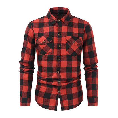 Herren Hemd Kariert Moderner Schnitt Slim Fit - BerlinGlamour