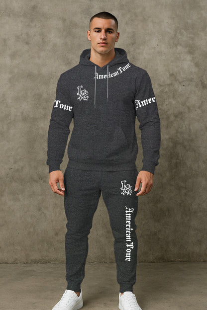 Herren Hoodie Set Jogginghose Streetwear Sportlich