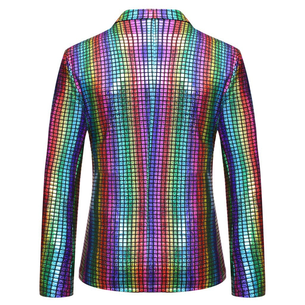 Herren Sakko Paillettenjacke Modern Glamour