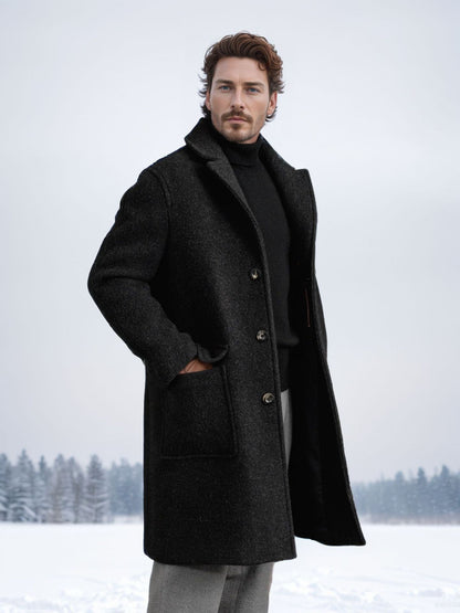 Herren Longcoat Eleganter Zeitloser Mantel Berlin