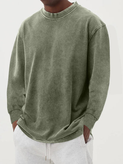 Bequemer Herren Pullover Oversized Baumwolle
