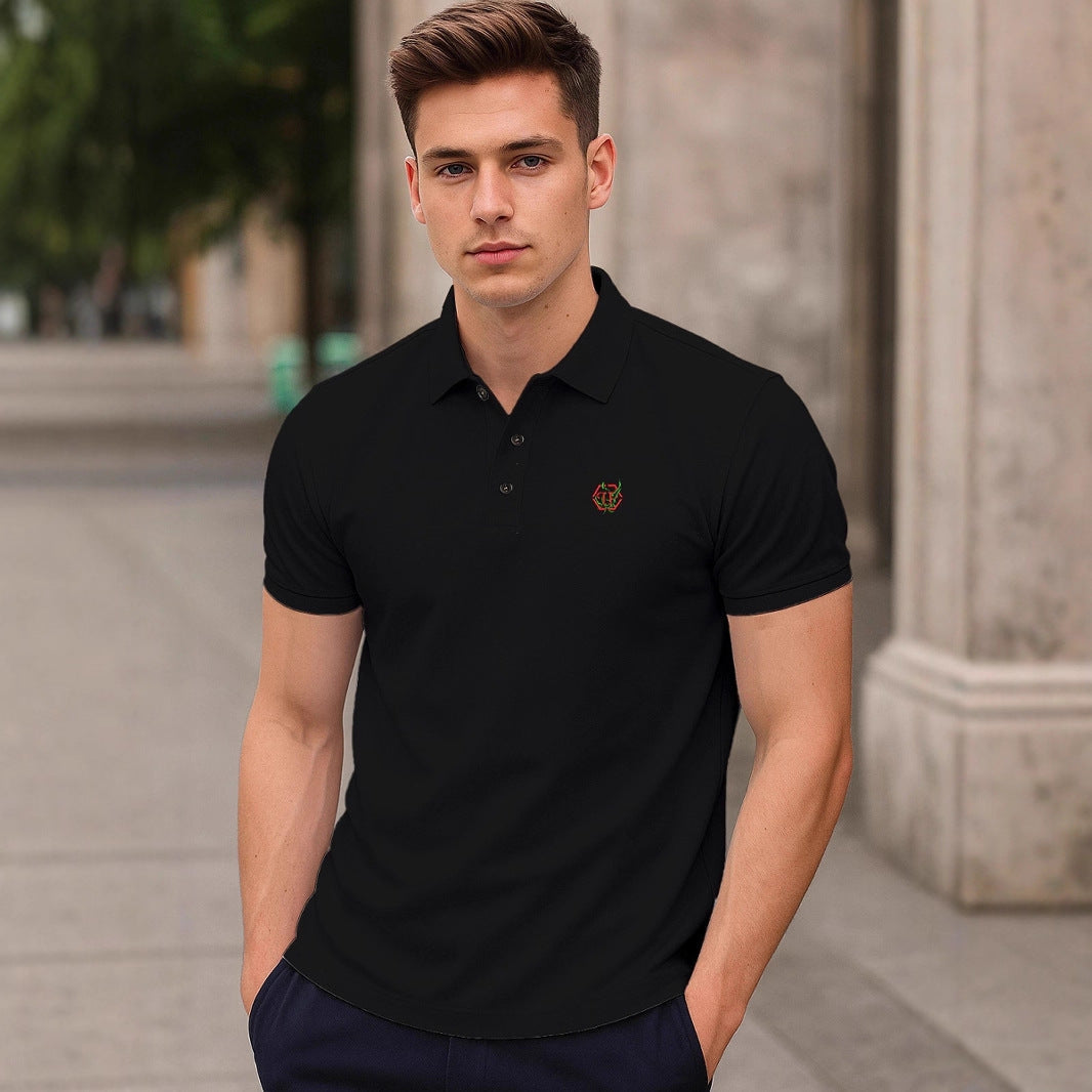 Herren Polohemd Modern Schnitt Edles Design - BerlinGlamour