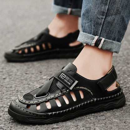 Damen Sandalen Atmungsaktiv Bequem mit Klettverschluss