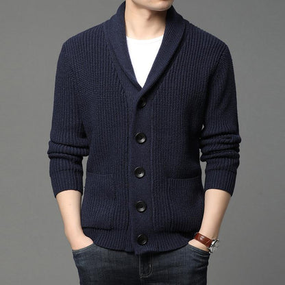 Herren Strickjacke Kuschelig Modern mit Taschen