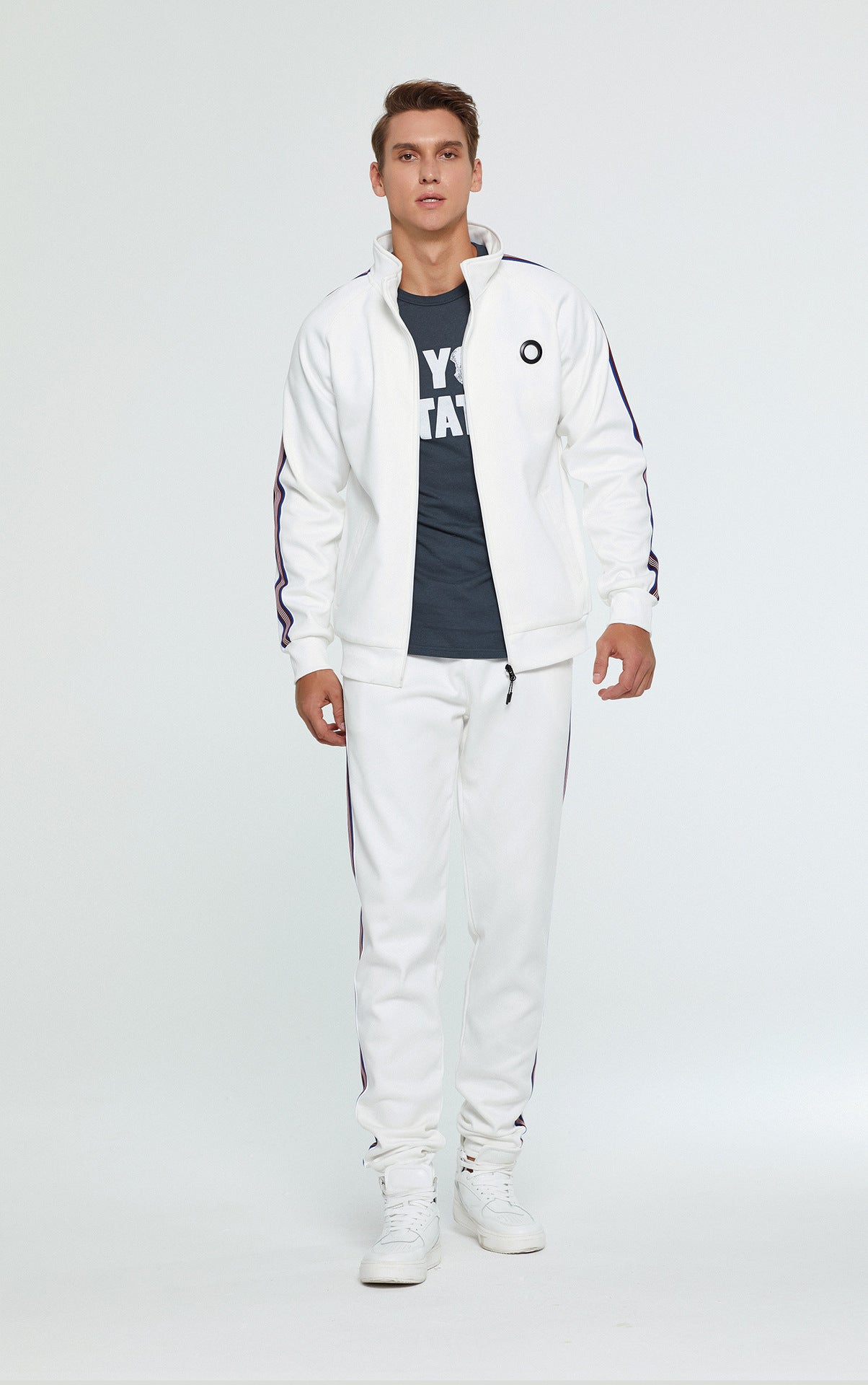 Herren Sportanzug Set atmungsaktiv mit Taschen