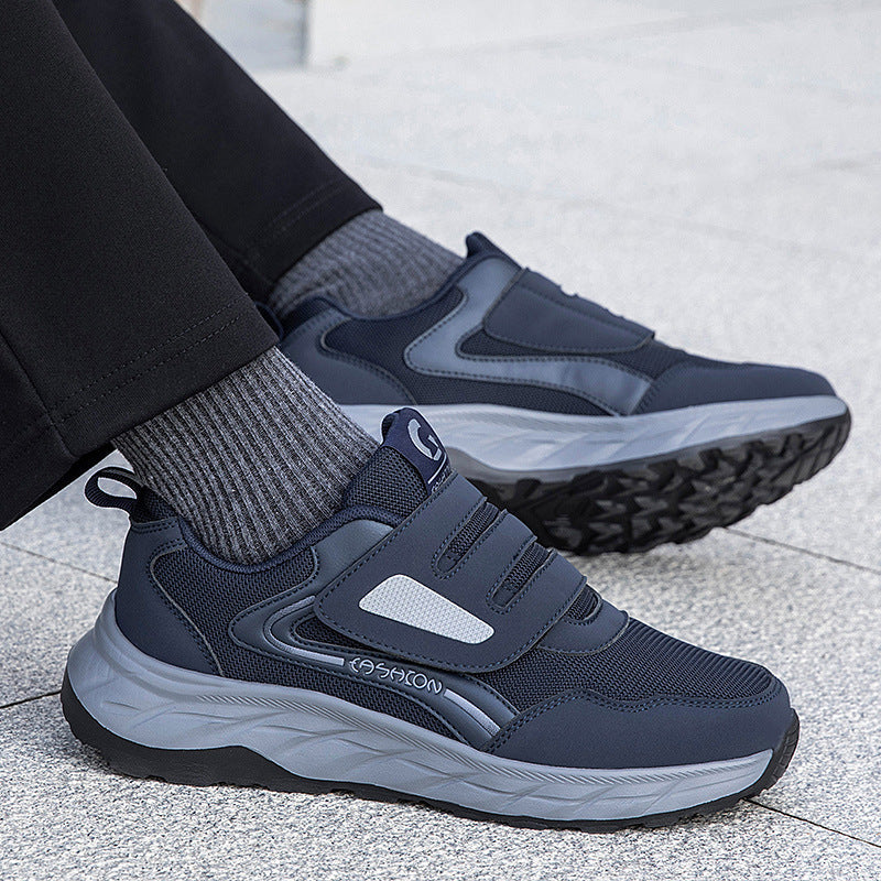 Damen Sneaker Sportlich Laufschuhe mit Klettverschluss