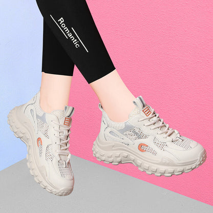 Damen Sneaker Sportschuhe Atmungsaktiv Komfortabel